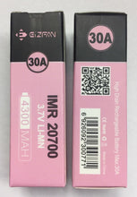 2 x Eizfan IMR 20700 4300mAh Li-Mn Rechargeable 3.7v 30a High Drain Battery Efan