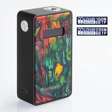 Authentic-SlGELEI-SNOW-WOLF-200-R-200W-Dual-18650-MOD-Kit-USA-SHIP-RESIN