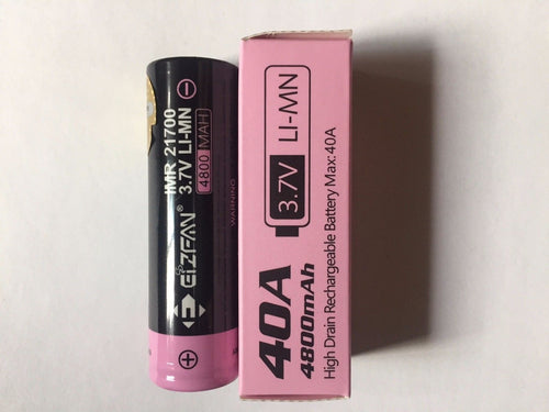 High power Efan IMR 21700 4800mAh 40A 3.7V rechargeable battery flat top
