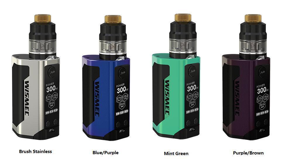 Authentic Wismec Reuleaux RX GEN3 300w TC Box Kit Gnome Tank JayBo Mod