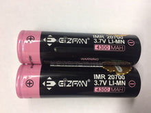 2 x Eizfan IMR 20700 4300mAh Li-Mn Rechargeable 3.7v 30a High Drain Battery Efan