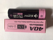 High power Efan IMR 21700 4800mAh 40A 3.7V rechargeable battery flat top